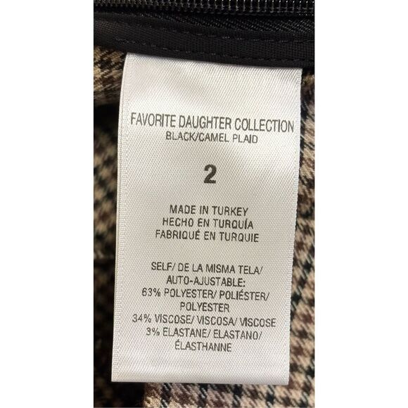 Favorite Daughter The Suits You Plaid High Waist Slit Hem Leggings NWT Size 2 - Picture 9 of 9